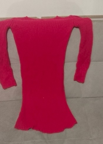 Kırmızı Kadın Triko Kazak - Görsel 3