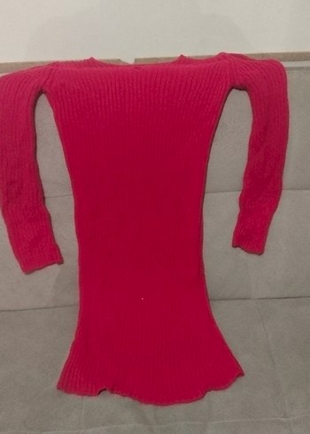 Kırmızı Kadın Triko Kazak - Görsel 2