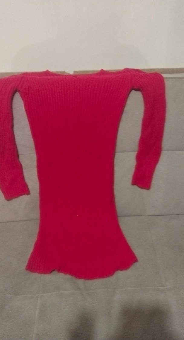 Kırmızı Kadın Triko Kazak - Görsel 3