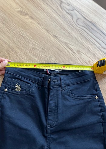 Us Polo kadın lacivert canvas pantolon
