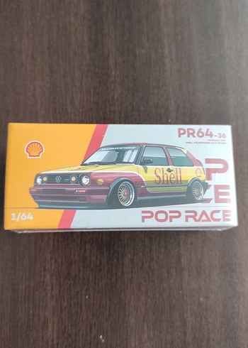 Sarı Pastel Pop Race Oyuncak Araba 1/64 Ölçek