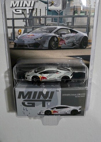 Gri Lamborghini Huracan Mini GT Oyuncak Araba - Görsel 3