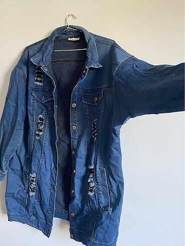 s Beden lacivert Renk H&M Boyfriend kot ceket
