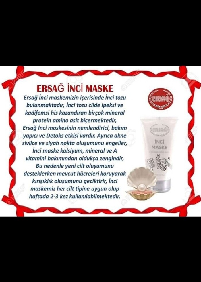 Ersağ İnci Maske  - Görsel 2