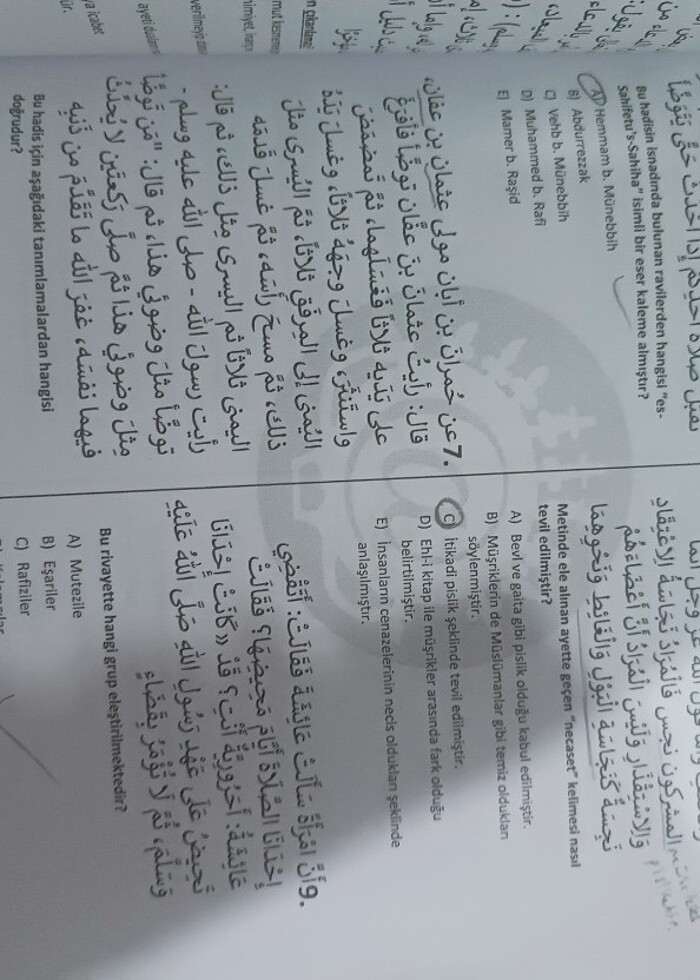 Ankara ilahiyat çıkmış sorular  - Görsel 3