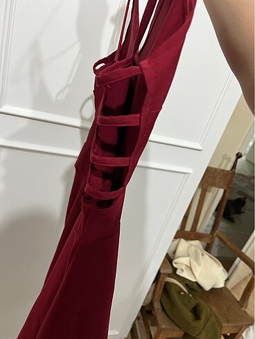 Bordo elbise