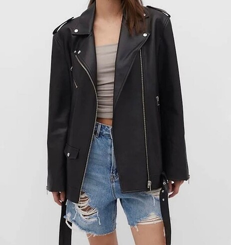 STRADIVARIUS DERİ CEKET