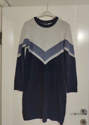 LC Waikiki Gri Renkli Uzun Kollu Triko tunik