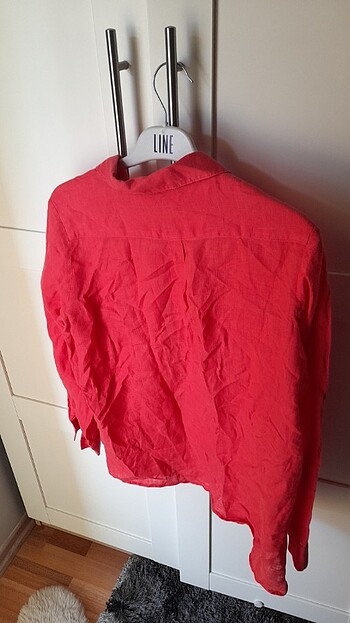 36 Beden kırmızı Renk Bayan gömlek