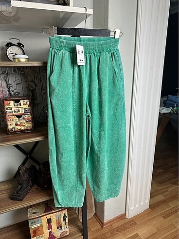 m Beden yeşil Renk Şalvar Model Pantolon