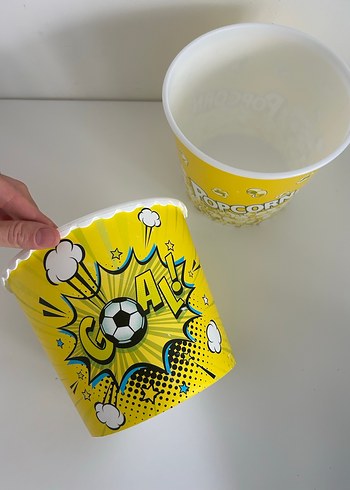 Renkli Sarı Patlamış Mısır Kovaları - Görsel 3