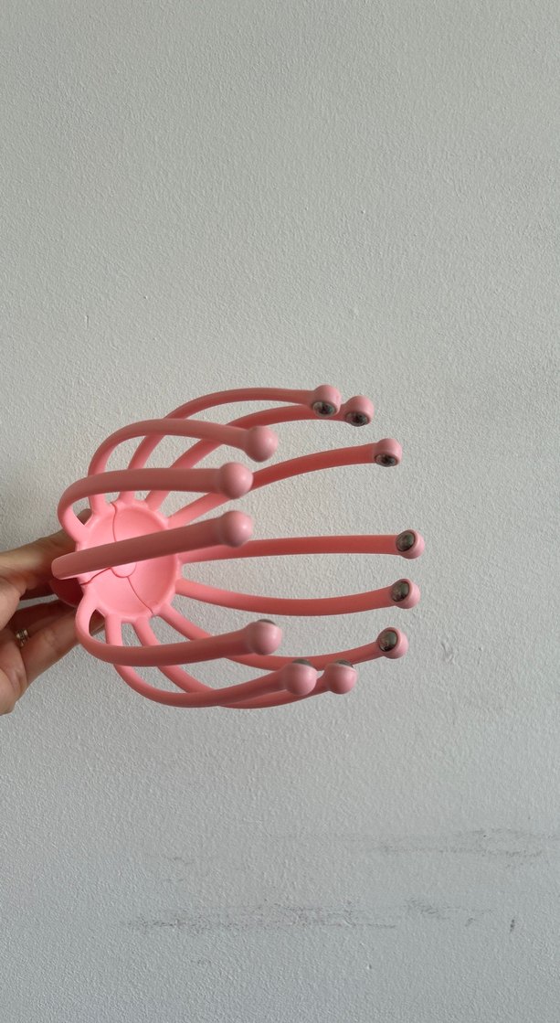 Pembe saç kafa masaj aleti - Görsel 3