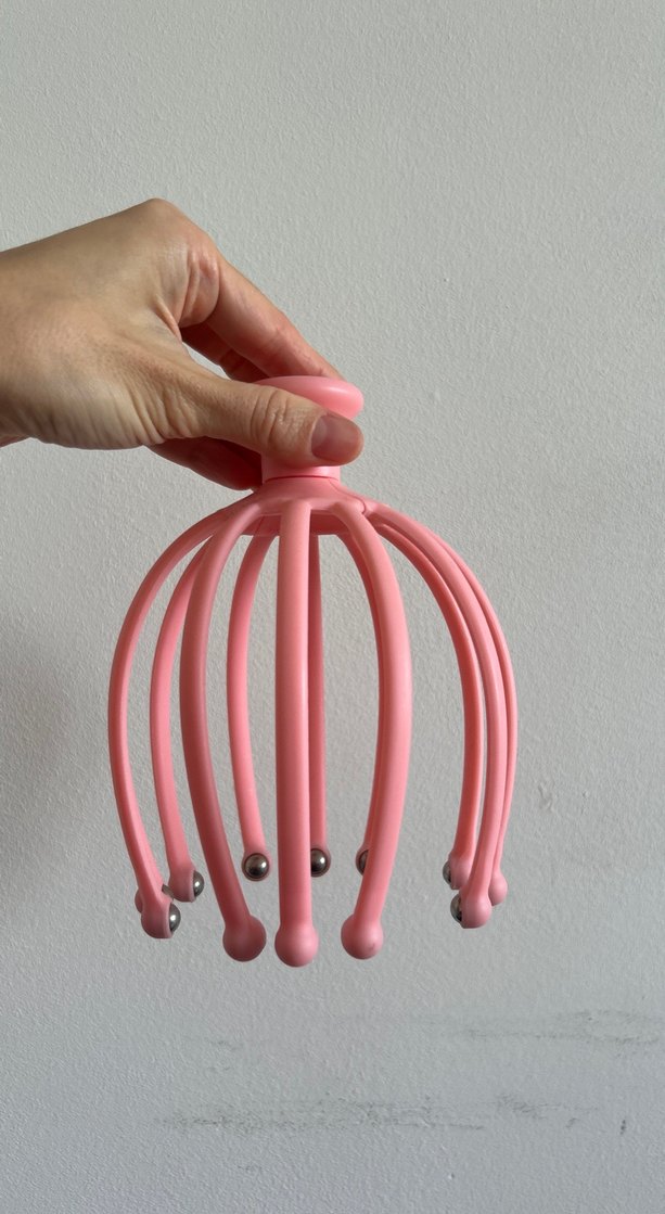 Pembe saç kafa masaj aleti - Görsel 2