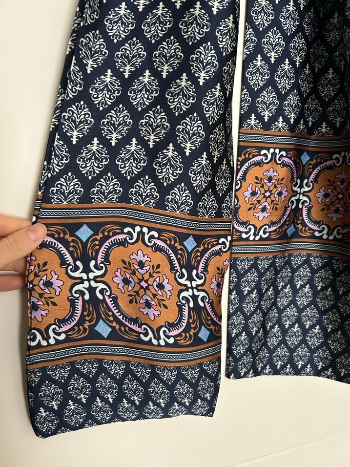 Kadın Çok Renkli İpek fular - Görsel 2