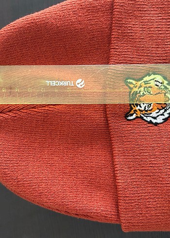 çocuk Kahverengi Triko Bere Kaplan İşlemeli - Görsel 3