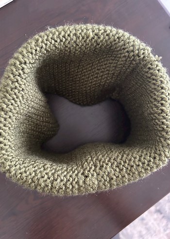 haki el yapımı boyunluk - Görsel 2