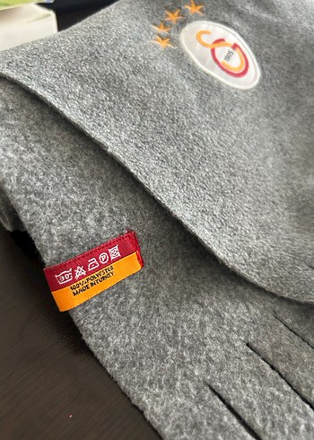 Gri Nakışlı Erkek Atkı galatasaray - Görsel 2