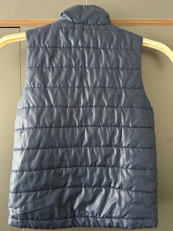 Kırmızı Fermuarlı lacivert çocuk Şişme Yelek - Görsel 2