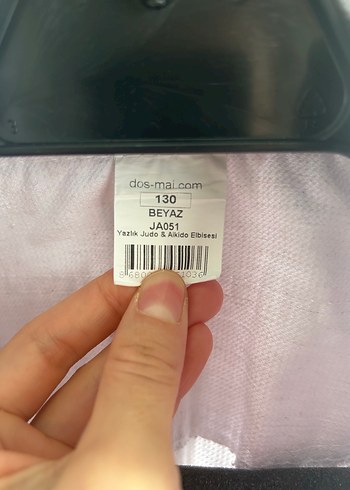 Beyaz aikido elbisesi çocuk Kimono kırmızı kuşak - Görsel 4