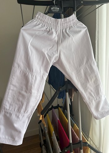 Beyaz aikido elbisesi çocuk Kimono kırmızı kuşak - Görsel 5