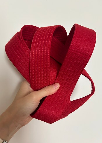 Beyaz aikido elbisesi çocuk Kimono kırmızı kuşak - Görsel 8