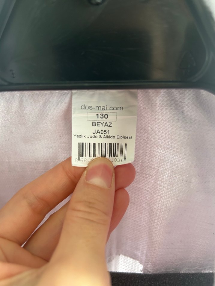 Beyaz aikido elbisesi çocuk Kimono kırmızı kuşak - Görsel 4