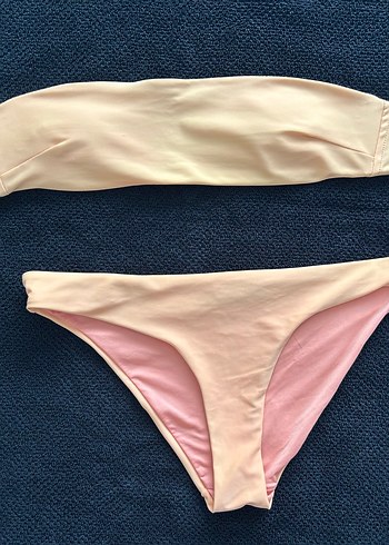 şeftali rengi zara Basic Bikini