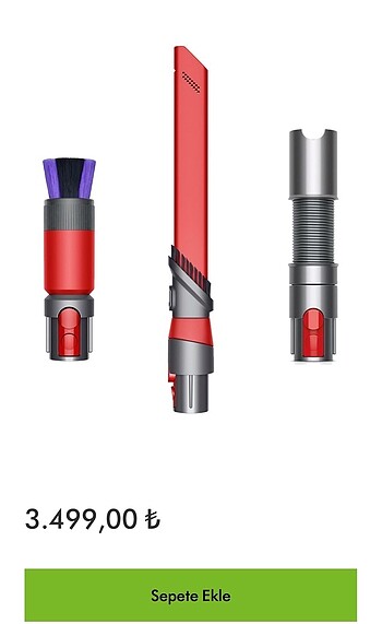 dyson detaylı temizlik seti