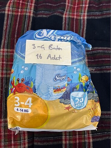 Sleepy 3-4 Beden (4-14 kg ) Mayo Bez