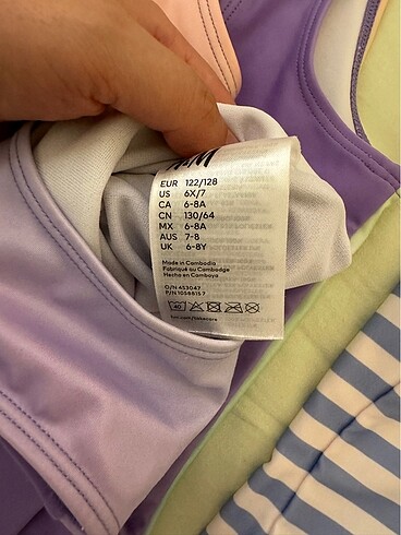 7 Yaş Beden çeşitli Renk H&M mayo
