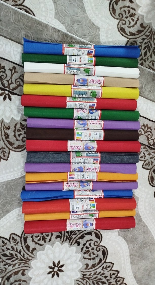 südor marka 18 adet rengarenk tam boy keçe - Görsel 3