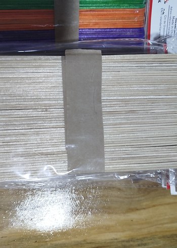 10 paket Renkli ve Beyaz Ahşap Çubuklar 48'li Set - Görsel 4