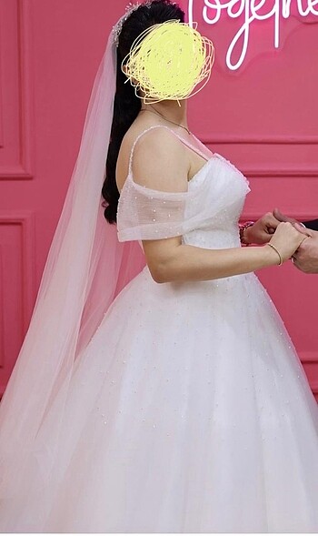 2._el gelinlik abiyem 42 beden özel bir gelinliktir - Görsel 2