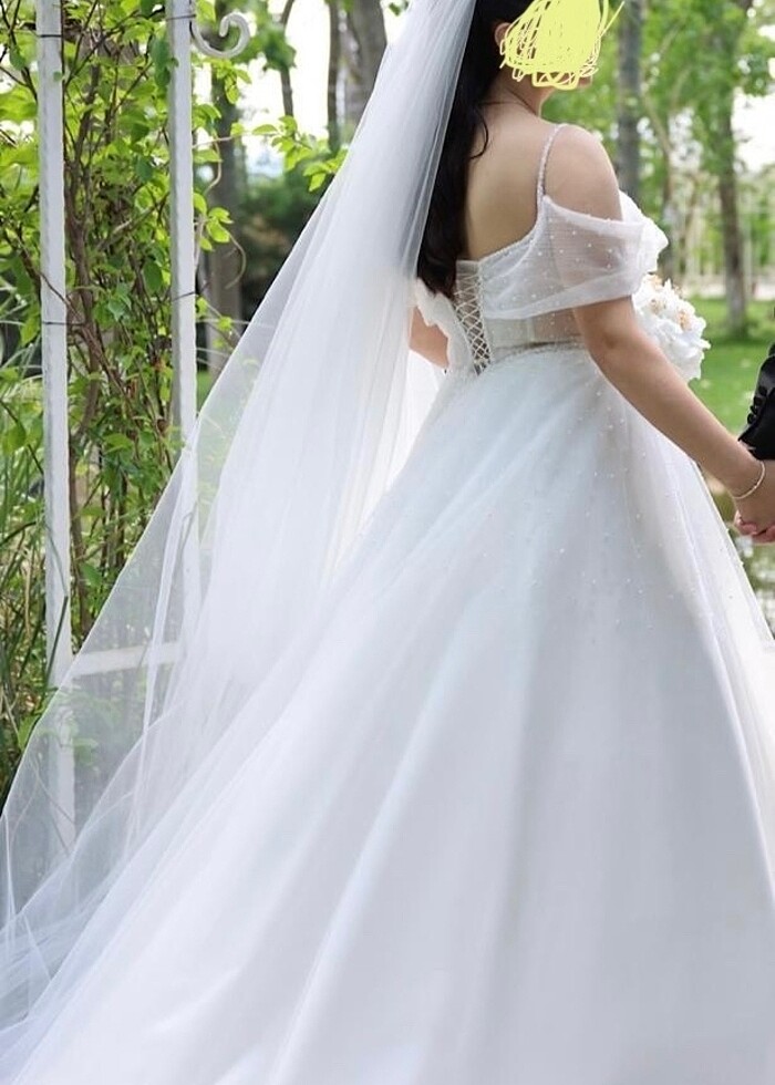 2._el gelinlik abiyem 42 beden özel bir gelinliktir - Görsel 4