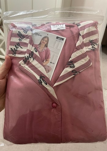 Penti Pembe Kısa Kollu lüx Kadın Pijama Takımı