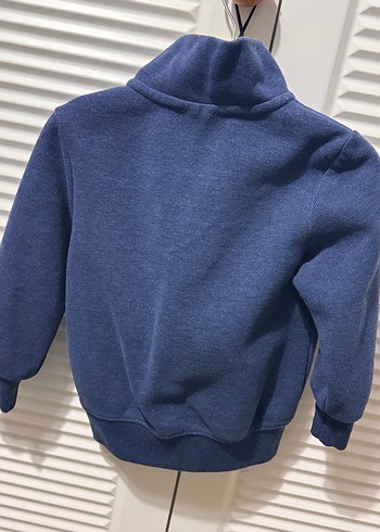 Erkek Çocuk Yarım Fermuarlı Yumuşak Sweatshirt - Görsel 2