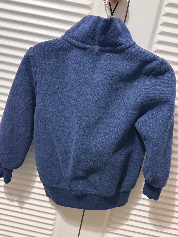 Erkek Çocuk Yarım Fermuarlı Yumuşak Sweatshirt - Görsel 2