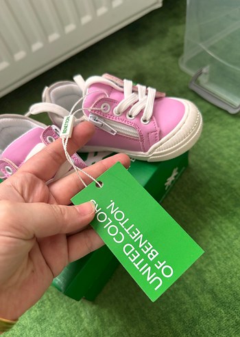 Kız Çocuk Pembe Cırt Cırtlı Spor Ayakkabı - Görsel 5