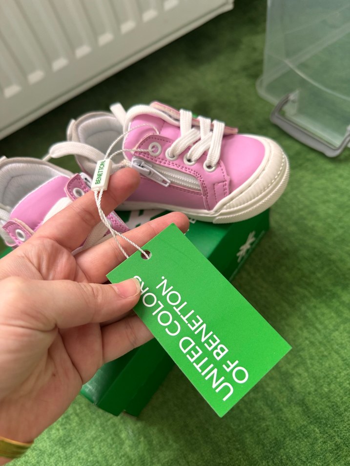 Kız Çocuk Pembe Cırt Cırtlı Spor Ayakkabı - Görsel 5