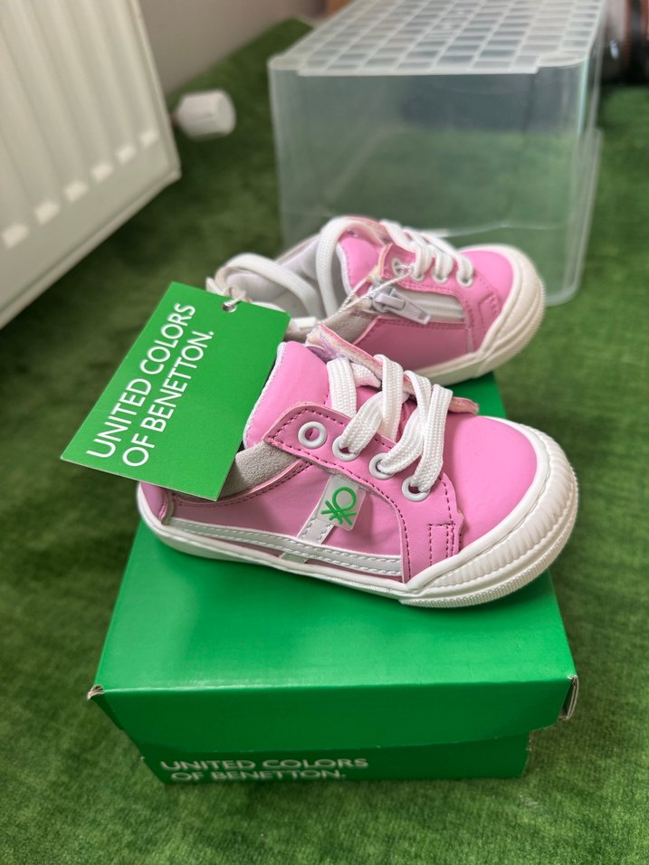 Kız Çocuk Pembe Cırt Cırtlı Spor Ayakkabı - Görsel 2