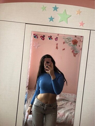 Trendyol & Milla mavi basic crop body