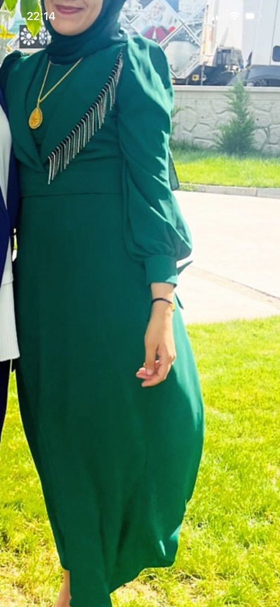 Tesettür abiye elbise - Görsel 2