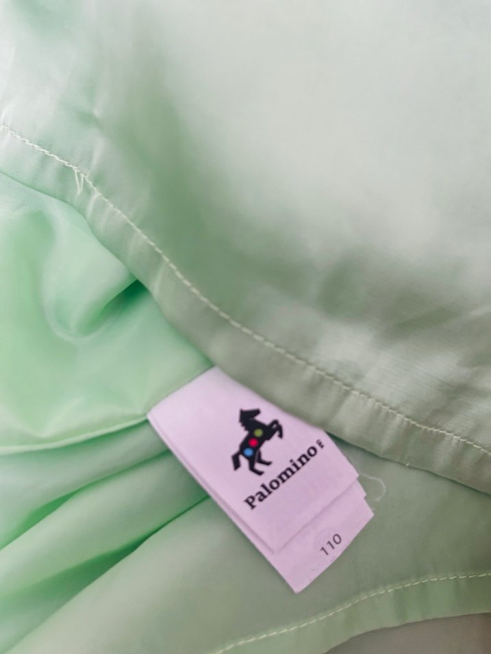 Yeşil Saten Kolsuz Kız Elbisesi - Görsel 3