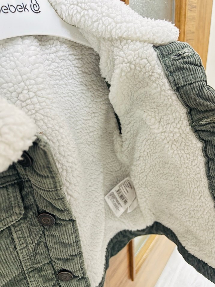 Erkek bebek kadife ceket - Görsel 3