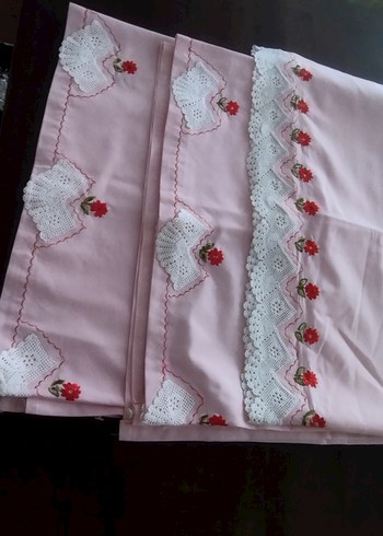 Nakışlı Pembe Mutfak takımı - Görsel 5