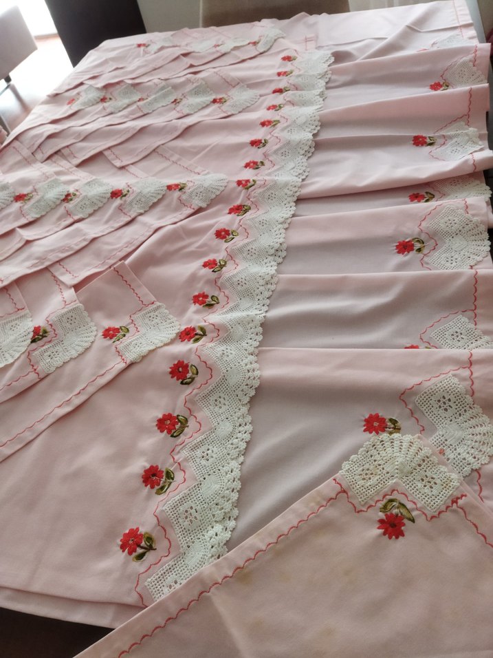 Nakışlı Pembe Mutfak takımı - Görsel 3