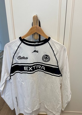 Beyaz Mini Fitli spor salaş tişört - Görsel 2