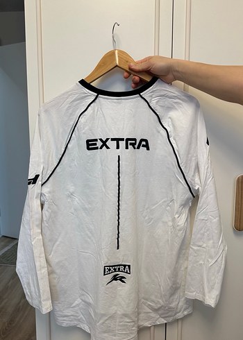 Beyaz Mini Fitli spor salaş tişört - Görsel 4