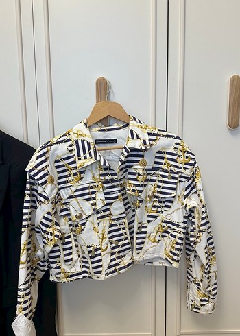 Sarı Batik Desenli Kadın blazer ceket - Görsel 3