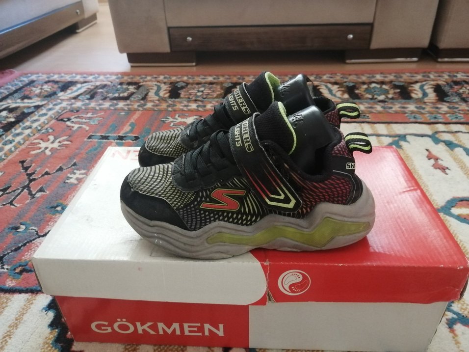 Çok Renkli Yılan Desenli Erkek Çocuk Spor Ayakkabı - Görsel 4